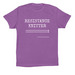 Resistance Knitter, a Royal Purple Premium Cotton Tee