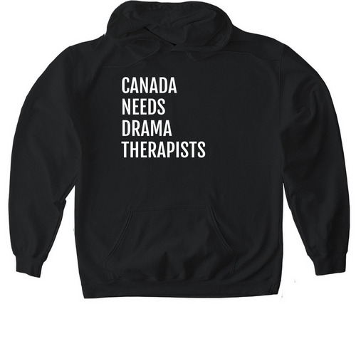 Canada, a Black Gildan Softstyle Pullover Hoodie