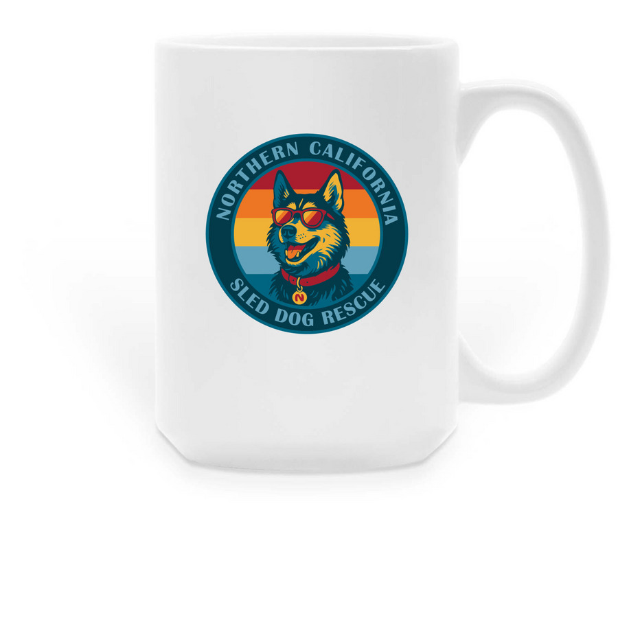NorSled Mug, a White Large Coffee Mug