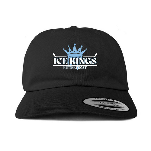 Crowned Ice Kings Cap, a Black Printed Classic Baseball Cap