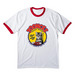 Toonces The Driving Cat, a White/ Red Cotton Ringer Tee