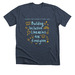 Libraries for Everyone, a Heather Midnight Navy Premium Unisex Tee