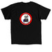 Paw Paint Spatter - White, a Black Classic Unisex Tee (back-view)