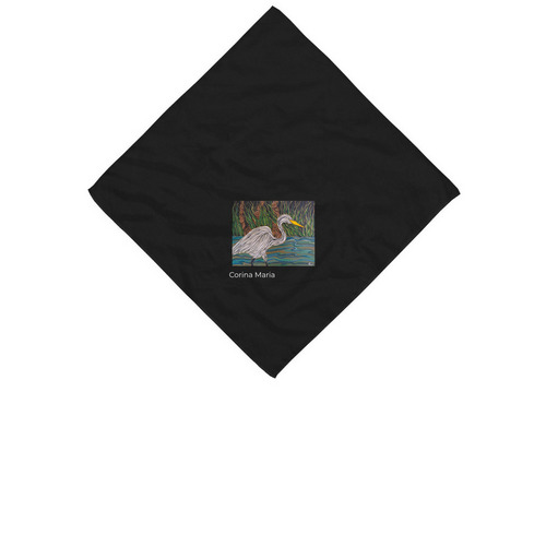Corina Bandana, a Black Cotton Bandana
