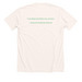 Subcomandante Marcos, a Heather Natural Premium Unisex Tee (back-view)