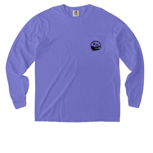 Proud Member LS pocket, a Violet Comfort Colors Long Sleeve Pocket Tee