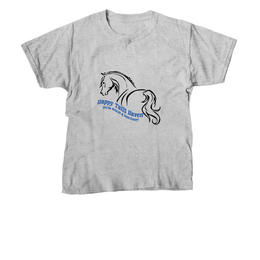 Happy Tails Haven Logo Shirts, a Sport Grey Youth Unisex Tee