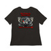 Womens Air Cooled Addict Shirts, a Black Women?s Relaxed Cotton Tee (back-view)