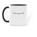 Crusoe's Happy Stick Mug, a Black Two-Tone Ceramic Mug (back-view)