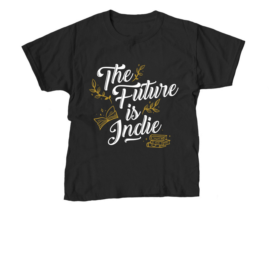 The Future Is Indie 2024, a Black Youth Unisex Tee