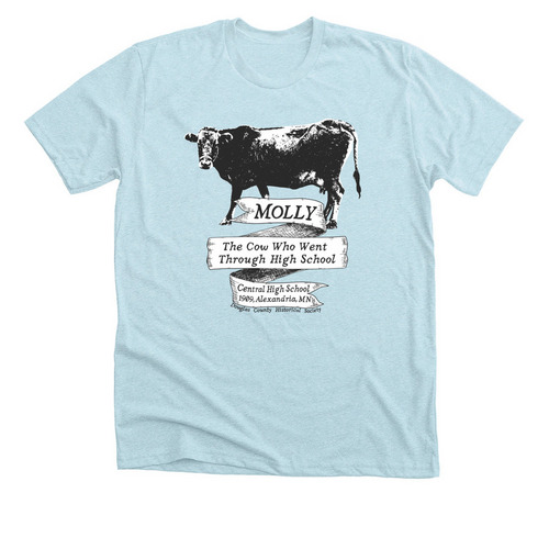 Molly the Cow - DCHSMN, a Heather Ice Blue Premium Unisex Tee