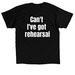 Rehearsal Tee, a Black Classic Unisex Tee (back-view)