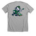 6th Annual Terry Healy Cornhole Tourney, a Athletic Heather Premium Unisex Tee (back-view)