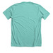 Petunia Rabbit&nbsp;, a Heather Sea Green Premium Unisex Tee (back-view)