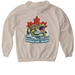 Canada Trip Sweatshirts, a Sand Gildan Softstyle Pullover Hoodie (back-view)