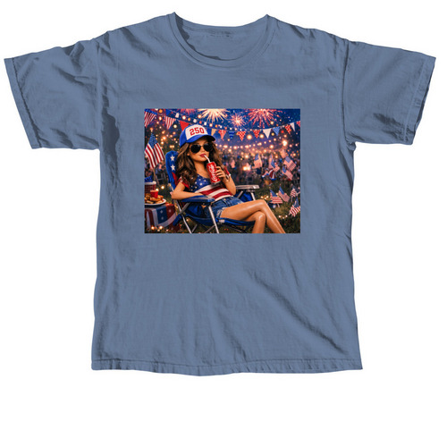 America 250, a Blue Jean Comfort Colors Unisex Tee