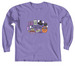 All Booked for Halloween, a Violet Comfort Colors Long Sleeve Tee