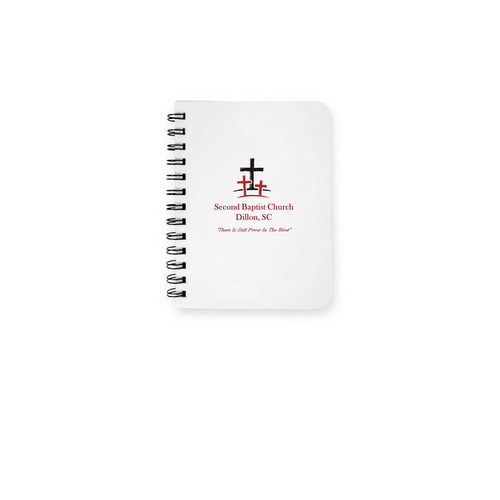 SBC Notebook, a White Spiral Notebook