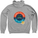 Quarter Zip Hoodie, a Athletic Heather Zip Up Hoodie (back-view)