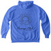 Carriage Club - Adult Sweaters, a Flo Blue Comfort Colors Pullover Hoodie (back-view)