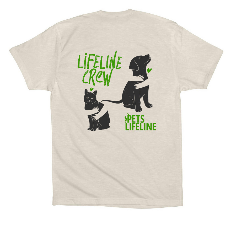 Lifeline Crew Back Shirts & Hoodie, a Dust Premium Cotton Tee (back-view)