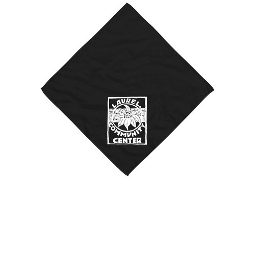 LCC Bandana, a Black Cotton Bandana