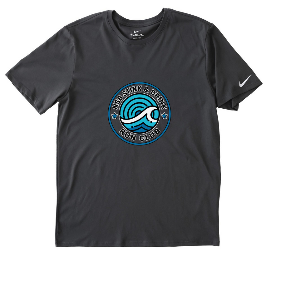 S&D LOGO ONLY TEES, a Anthracite Nike Dri-FIT Jersey Blend Performance Tee