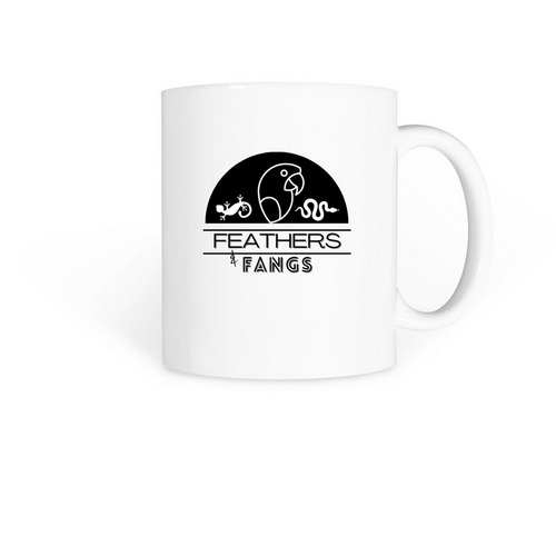 Feathers & Fangs, a White Coffee Mug