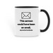 Email Mug, a Black Two-Tone Ceramic Mug