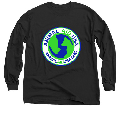 Animal Aid USA, a Black Classic Long Sleeve Tee