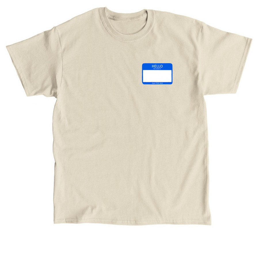 TEAM TCDC 2025 walk t-shirt, a Sand Classic Unisex Tee