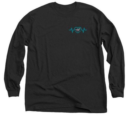 Encinitas- work wear, a Black Classic Long Sleeve Tee