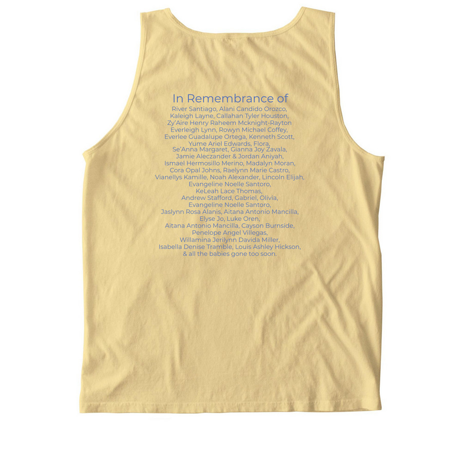 Mothers Day Remembrance (Batch 33), a Butter Comfort Colors Tank Top (back-view)