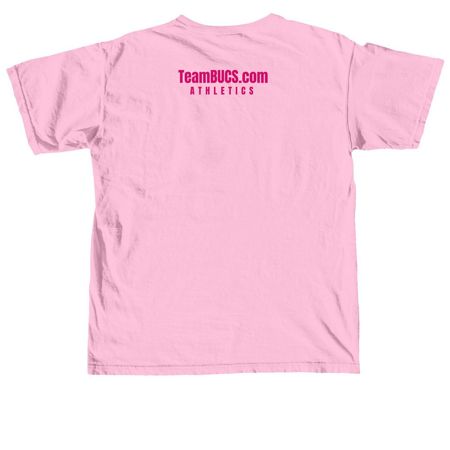 Play For His Glory., a Blossom Comfort Colors Unisex Tee (back-view)