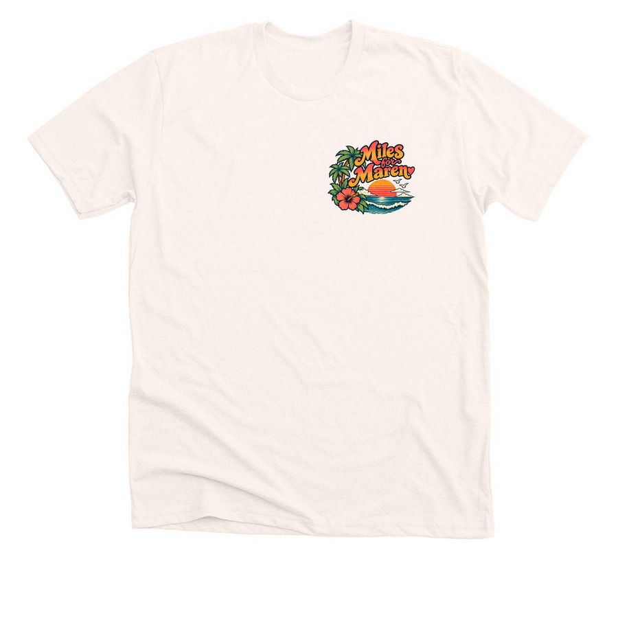 Miles for Maren&nbsp;, a Heather Natural Premium Unisex Tee