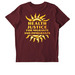 Migrant Health Justice Tee & Sweatshirt, a Burgundy Stanley/Stella Unisex Crafter Tee (back-view)