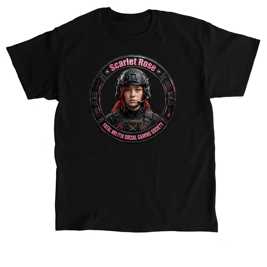 Fatal SCARLET ROSE, a Black Classic Unisex Tee
