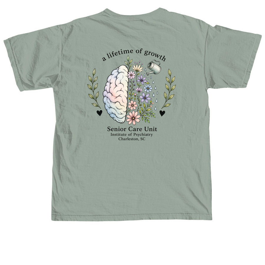 A Lifetime of Growth, a Bay Comfort Colors Unisex Tee (back-view)
