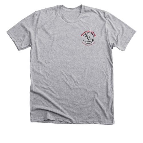 Proverbs 12:10 Animal Rescue Classics, a Athletic Heather Premium Unisex Tee