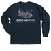 GMA Spring 2022 Healy Hall, a Navy Classic Long Sleeve Tee (back-view)