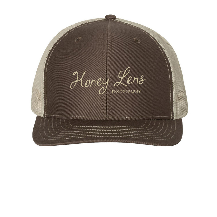 HLP Hat, a Brown/ Khaki Printed Snapback Trucker Cap