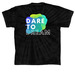 Dare to Dream, a Black Classic Tie Dye Tee (back-view)