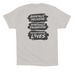 Purpose Statement (Motto), a Solid Athletic Grey Premium Cotton Tee (back-view)