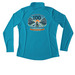 100 Trips ? Female Paddler, a Atomic Blue Women's Performance Quarter Zip Pullover (back-view)