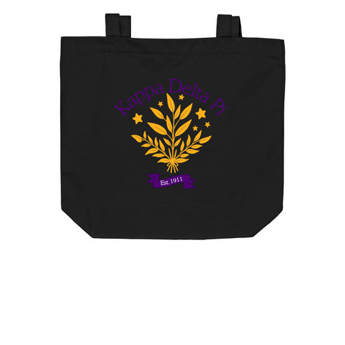 KDP Tote, a Black Organic Cotton Tote Bag
