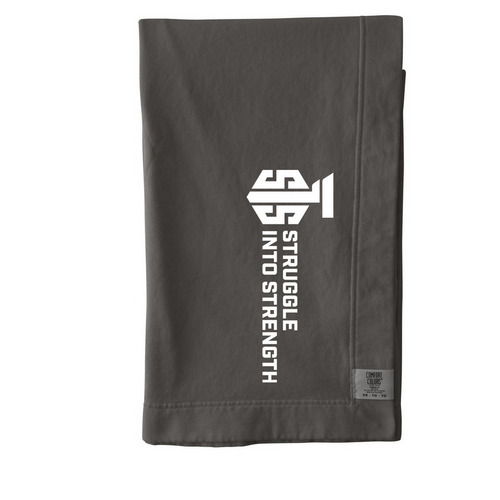 Struggle Into Strength Blanket, a Pepper Comfort Colors Blanket
