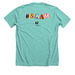 Sexual Assault Awareness Month, a Heather Sea Green Premium Unisex Tee (back-view)