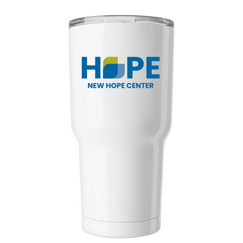 Hope Tumbler, a White Insulated Tumbler
