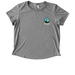 Alliance Apparel: River Running, a Aluminum Grey Allmade Eco Triblend Women?s Scoop Neck Tee