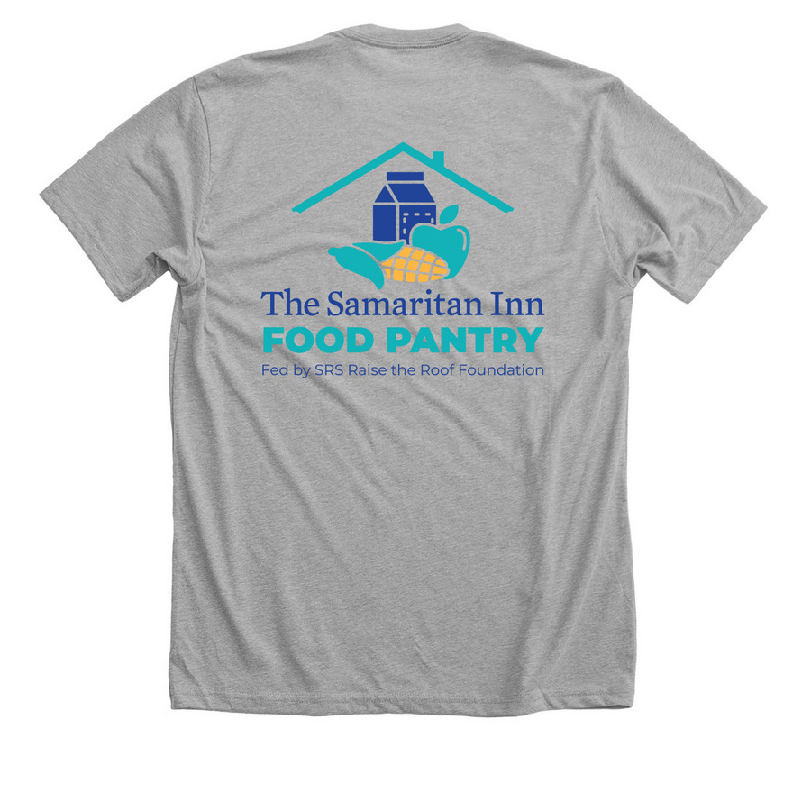 Full Color Support, a Athletic Heather Premium Unisex Tee (back-view)
